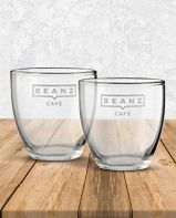 זוג כוסות אספרסו זכוכית 100 מ"ל