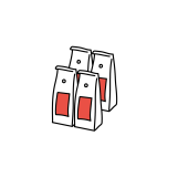 מארז 4 ק"ג פולי קפה- חד זני 100% ערביקה